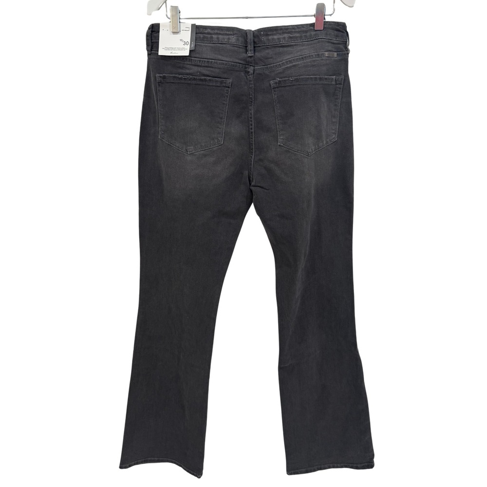 KanCan Margaret High Rise Bootcut Jeans 13/30 NWT Gray Black Wash Button Fly - Picture 4 of 9